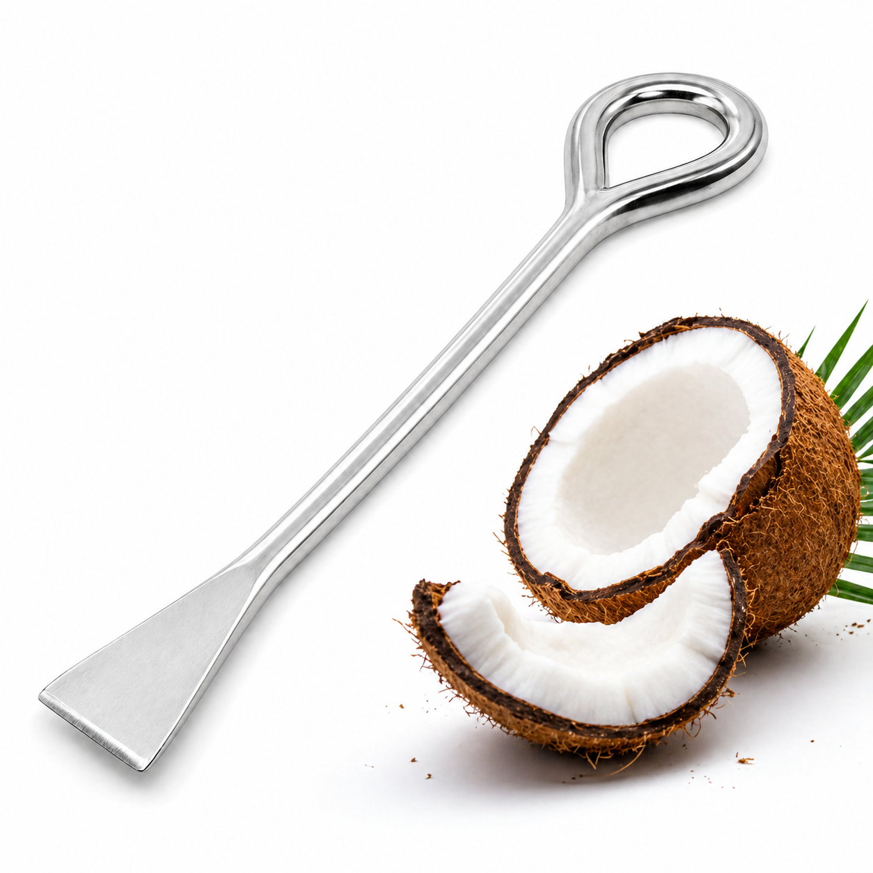 Anketras Stainless Steel Coconut Peeler Rod – Heavy Duty Coconut Opener Tool for Easy Breaking & Peeling, Kitchen Tool (Pack of 1)